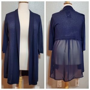 RYAN WYTHE Knit Chiffon Sweater NWT